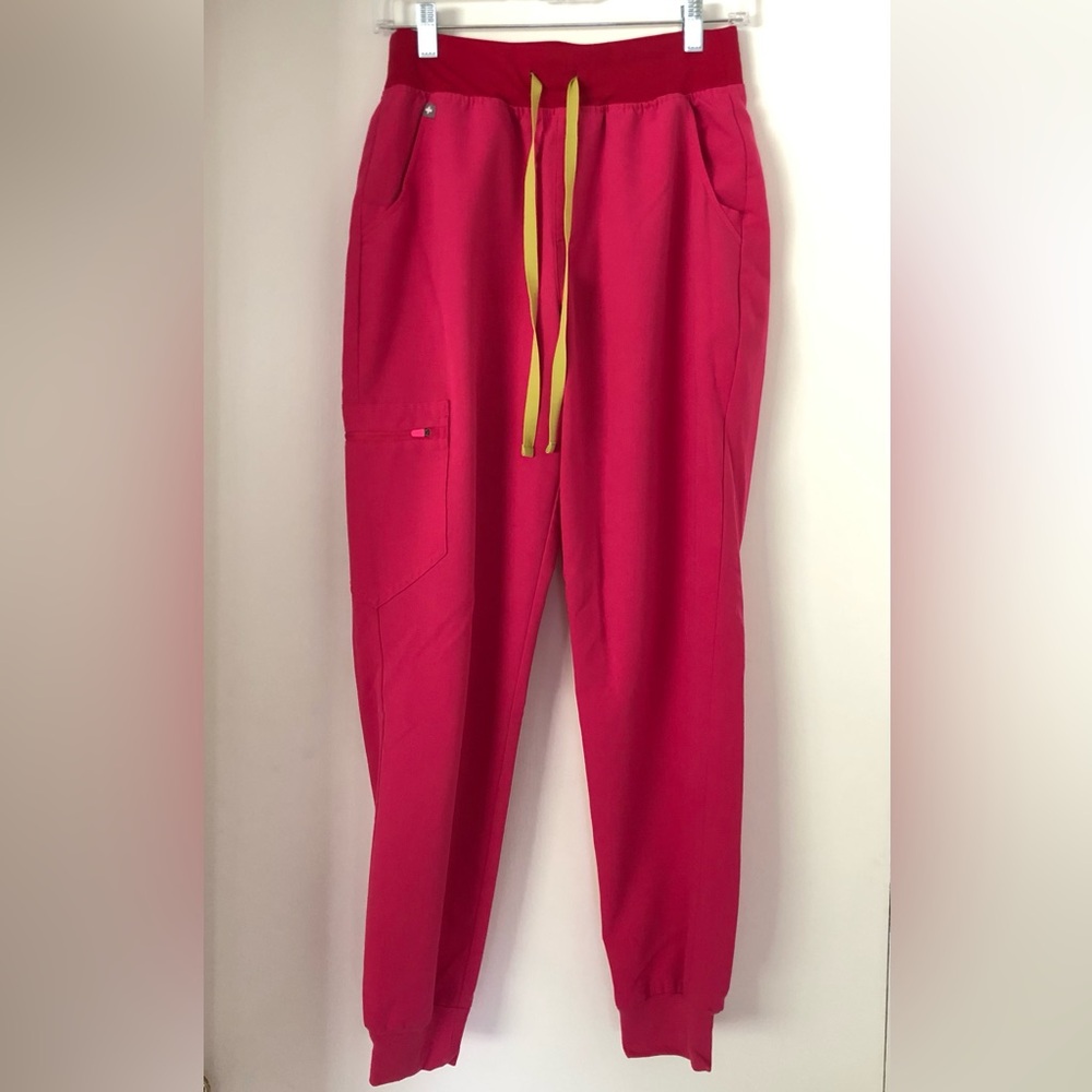 FIGS Shocking Pink Zamora™ - High Waisted Scrub Pants